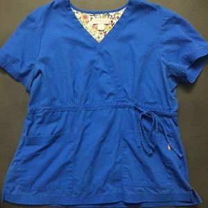 Koi Blue Scrub Shirt